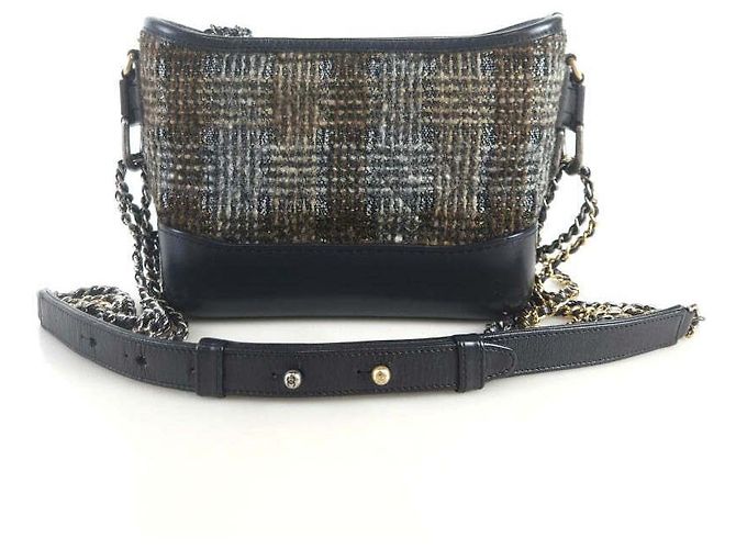 Chanel Bolsa hobo Gabriel em tweed Preto - vista 3