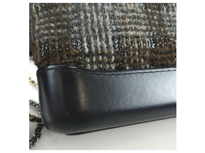Chanel Bolsa hobo Gabriel em tweed Preto - vista 4