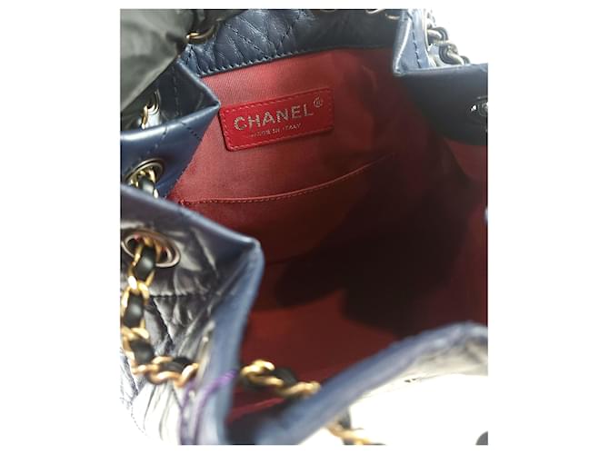 Chanel Zaino Gabrielle Blu - vista 7