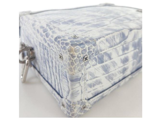 Louis Vuitton Borsa a spalla in coccodrillo alligatore esotico in pelle morbida Argento - vista 6