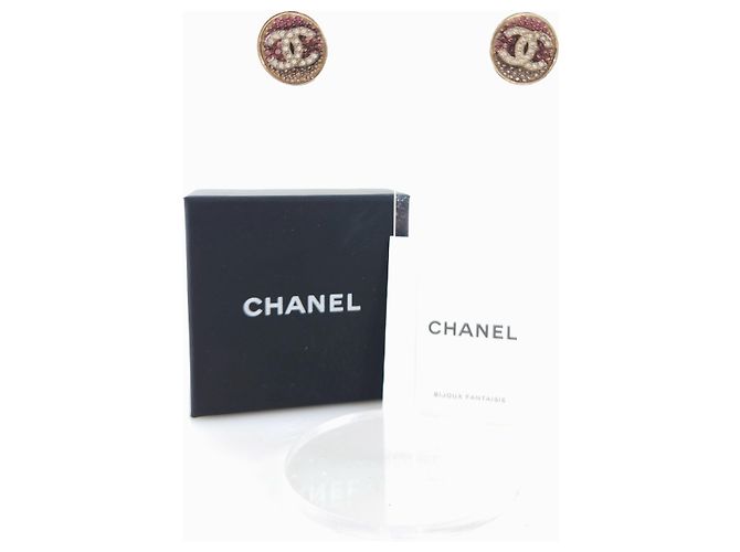 Chanel CC Runde Kristallohrringe - Ansicht 5