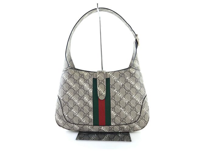 Gucci Borsa hobo Jackie Balenciaga a tracolla Marrone - vista 4