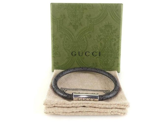 Gucci Pulsera de plata GG Supreme con logotipo GG Supreme - vista 4