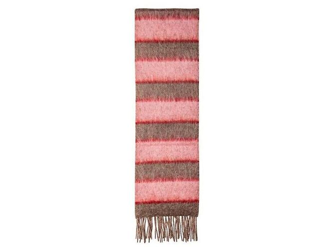 Marni Bufanda de lana de mohair a rayas Roja - vista 5