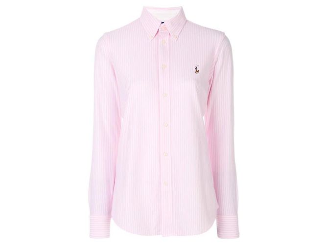 Ralph Lauren Strick-Oxford-Hemd Weiß - Ansicht 4