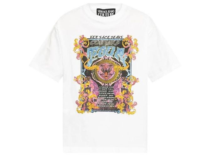Versace Camiseta Logo Crystal Tour - vista 4