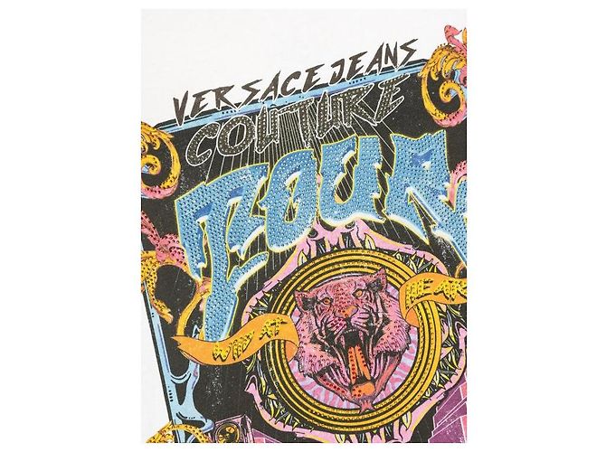 Versace Camiseta Logo Crystal Tour - vista 5