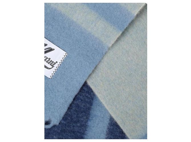 Marni Bufanda de mohair a rayas Azul - vista 6