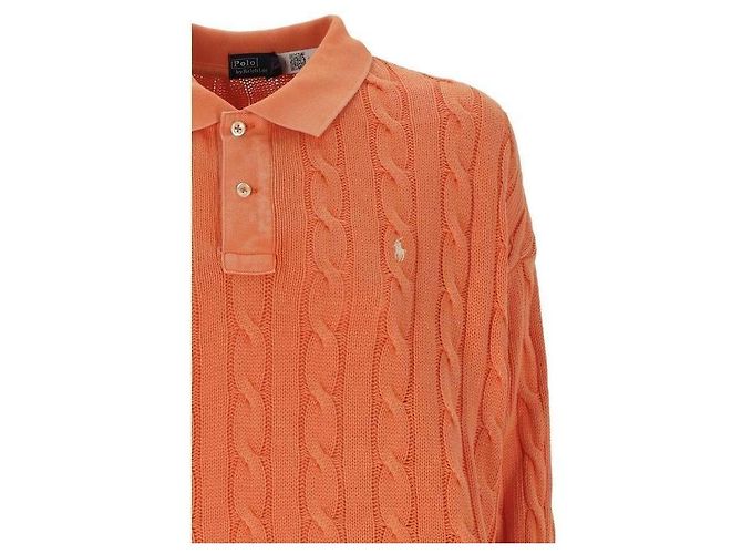 Ralph Lauren Langarm-Polohemd aus Kabelstrick - Ansicht 5