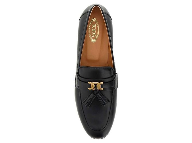 Tod's Mocassini con decorazione a nappine Nero - vista 5