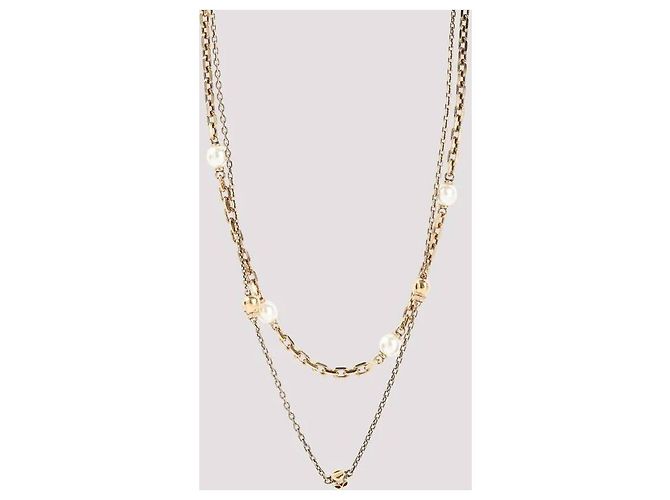 Alexander Mcqueen Collana a Catena con Teschio di Perle Multicolore - vista 4