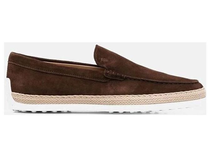 Tod's Espadrillas in camoscio Nero - vista 3