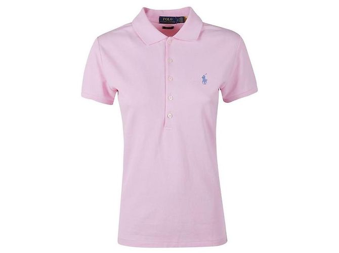 Ralph Lauren Polo de algodón elástico con bordado del logo de pony Blanco - vista 4