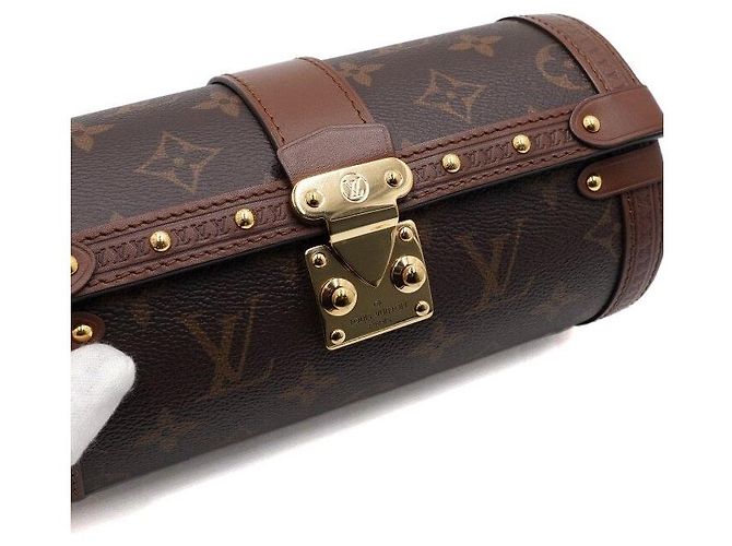 Louis Vuitton Borsa a spalla e borsa crossbody in tela monogramma Papillon D'oro - vista 10