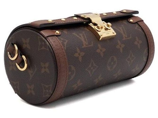 Louis Vuitton Borsa a spalla e borsa crossbody in tela monogramma Papillon D'oro - vista 4