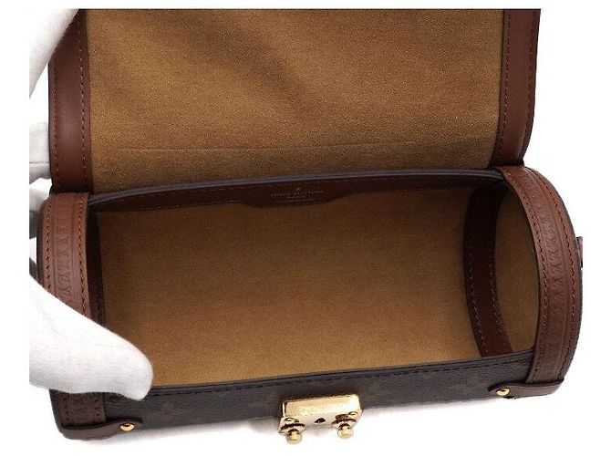 Louis Vuitton Borsa a spalla e borsa crossbody in tela monogramma Papillon D'oro - vista 6