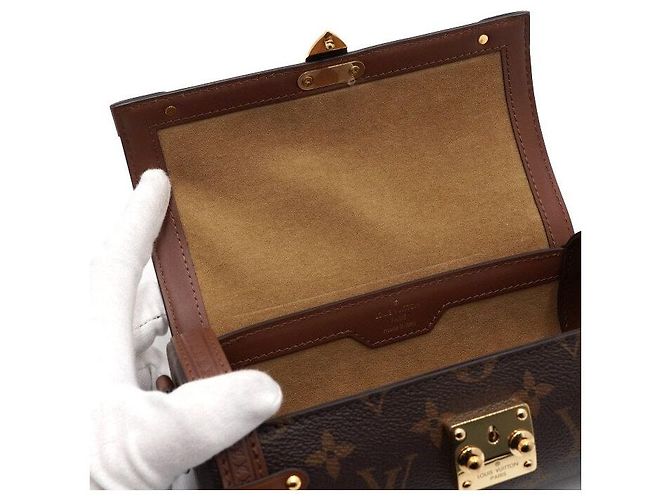 Louis Vuitton Borsa a spalla e borsa crossbody in tela monogramma Papillon D'oro - vista 7