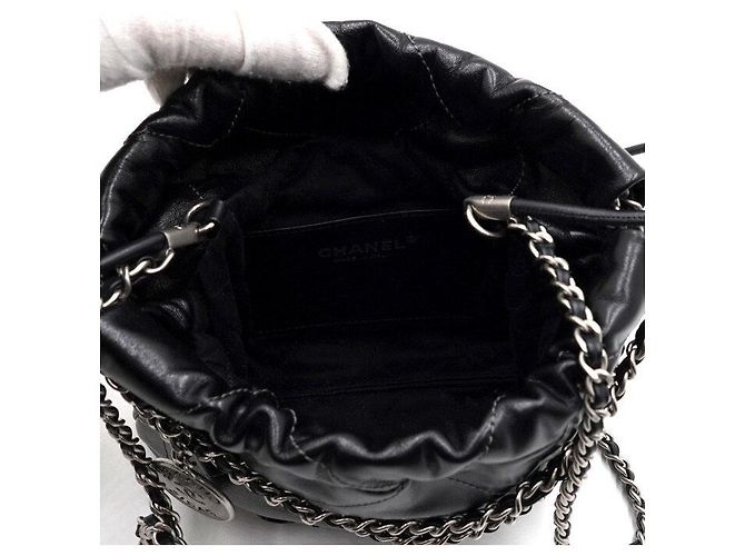 Chanel Mini borsa a spalla in metallo argento e borsa a tracolla - vista 6