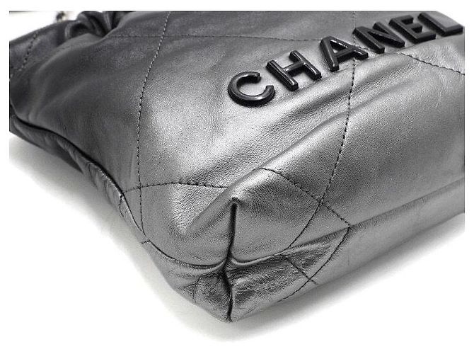 Chanel Mini borsa a spalla in metallo argento e borsa a tracolla - vista 8