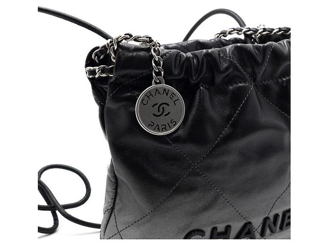 Chanel Mini borsa a spalla in metallo argento e borsa a tracolla - vista 9