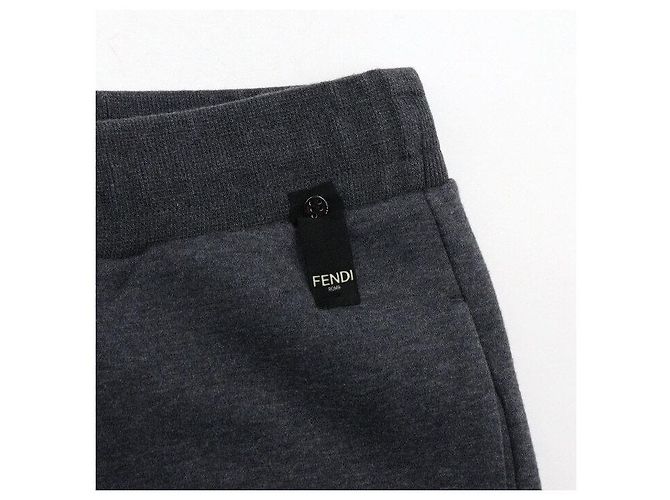 Fendi Calças de jogging em algodão cinza Marrom - vista 7