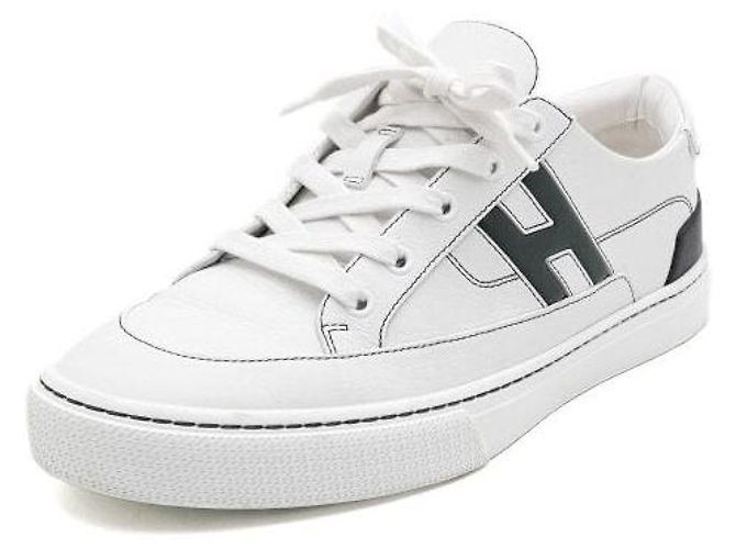 Hermès Sneakers Bianchi Profondi da Uomo Bianco - vista 2
