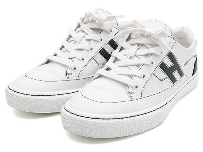 Hermès Sneakers Bianchi Profondi da Uomo Bianco - vista 3
