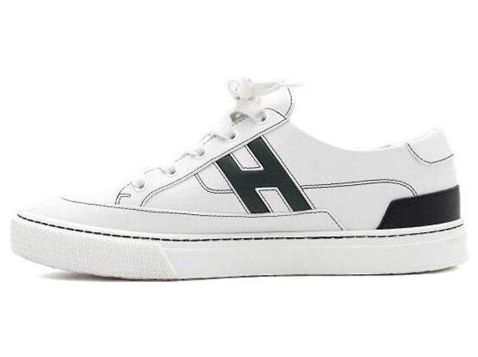 Hermès Sneakers Bianchi Profondi da Uomo Bianco - vista 4
