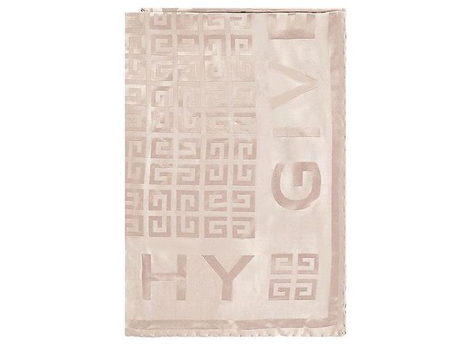 Givenchy Stola in seta jacquard lucida con monogramma per donne Bianco - vista 3