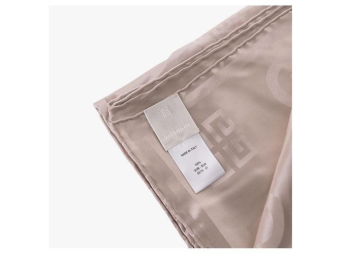 Givenchy Stola in seta jacquard lucida con monogramma per donne Bianco - vista 8