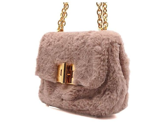 Tom Ford BORSO A SPALLA MINI IN PELLE MORBIDA ROSA CON CATENA D'ORO - vista 2