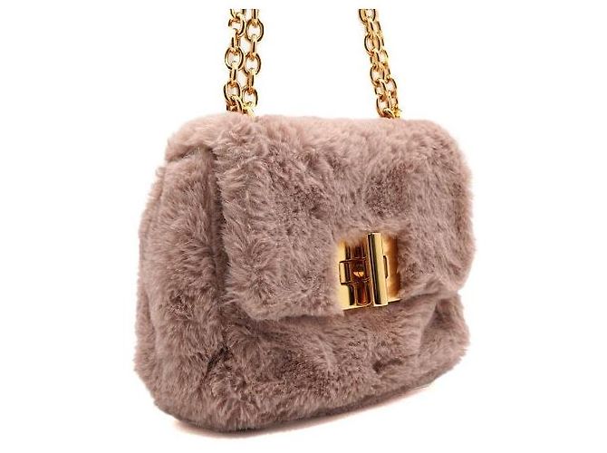 Tom Ford BORSO A SPALLA MINI IN PELLE MORBIDA ROSA CON CATENA D'ORO - vista 3