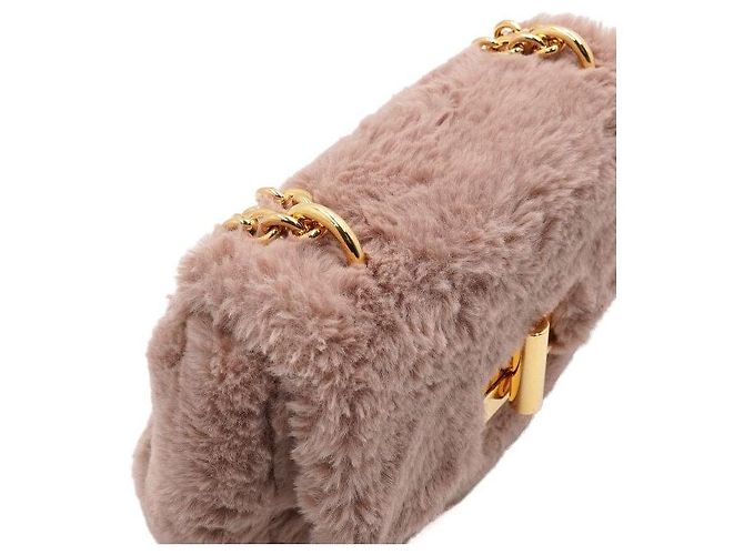 Tom Ford BORSO A SPALLA MINI IN PELLE MORBIDA ROSA CON CATENA D'ORO - vista 8