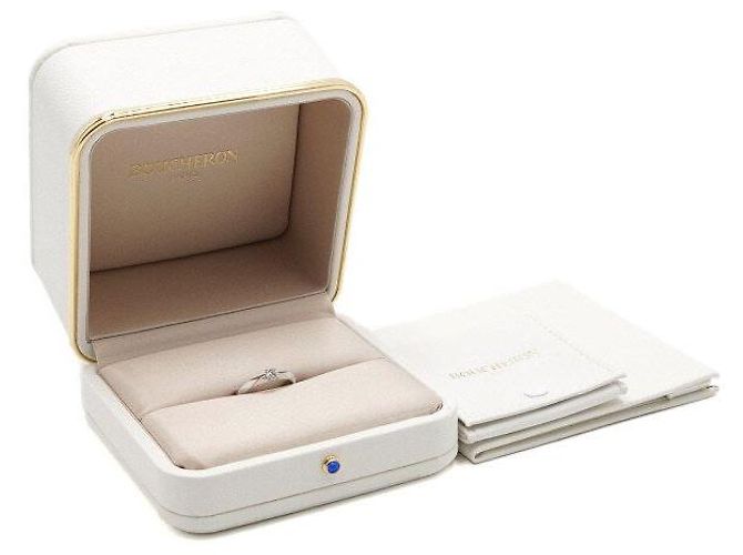 Boucheron Platinring mit facettiertem Solitär-Diamant Silber - Ansicht 7