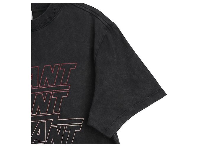 Isabel Marant Kurzarm-T-Shirt aus Baumwolle mit Logo - Ansicht 6