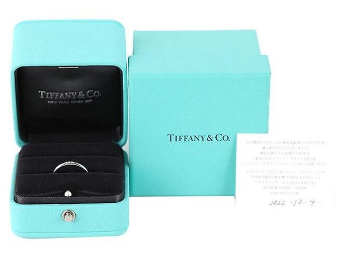 Tiffany & Co Fede nuziale eterna in platino con diamante - Misura Argento - vista 6