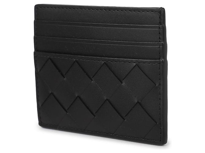 Bottega Veneta Tarjetero Intrecciato Negro - vista 4
