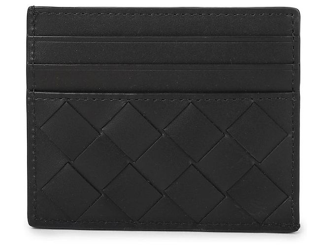 Bottega Veneta Tarjetero Intrecciato Negro - vista 5