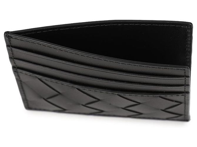 Bottega Veneta Tarjetero Intrecciato Negro - vista 7