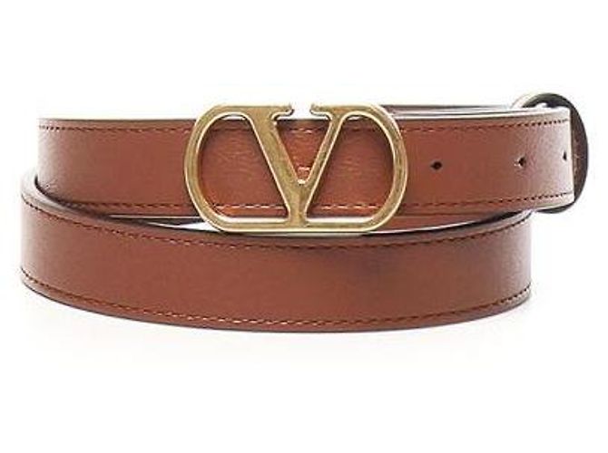 Valentino Logo Signature Gürtel Rot - Ansicht 4