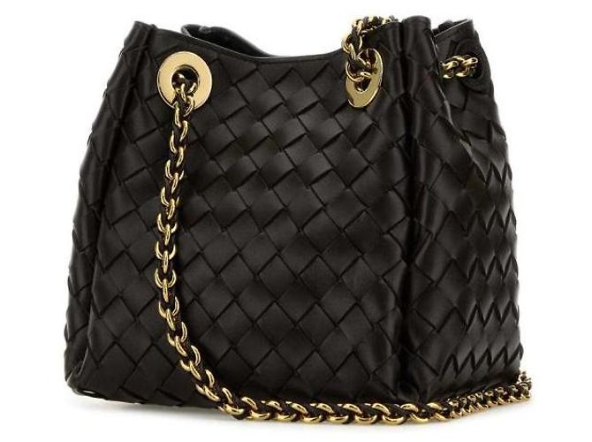 Bottega Veneta Piccolo Paracadute a Catena Nero - vista 4