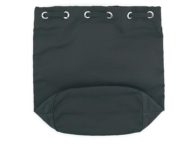 Prada Borsa a secchiello NT Nera Nylon Mini Pochette Borsa con Corda Nero - vista 20