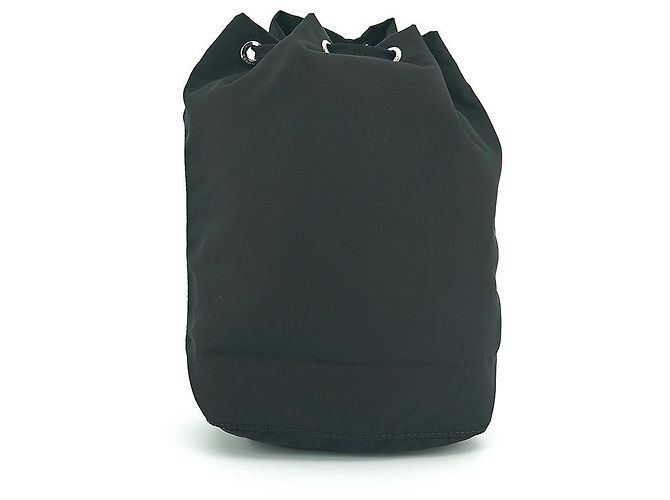 Prada Borsa a secchiello NT Nera Nylon Mini Pochette Borsa con Corda Nero - vista 8