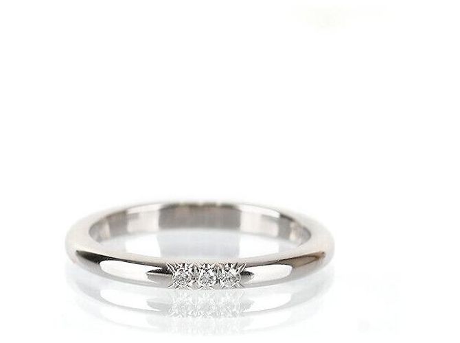 Tiffany & Co Fede nuziale eterna in platino con diamante - Taglia Argento - vista 4