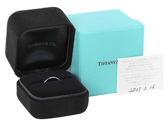 Tiffany & Co Fede nuziale eterna in platino con diamante - Taglia Argento - vista 6