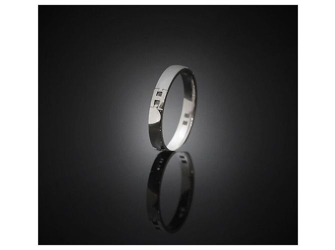 Ring Hermès Anillo Hércules Oro Blanco Tamaño Negro - vista 6