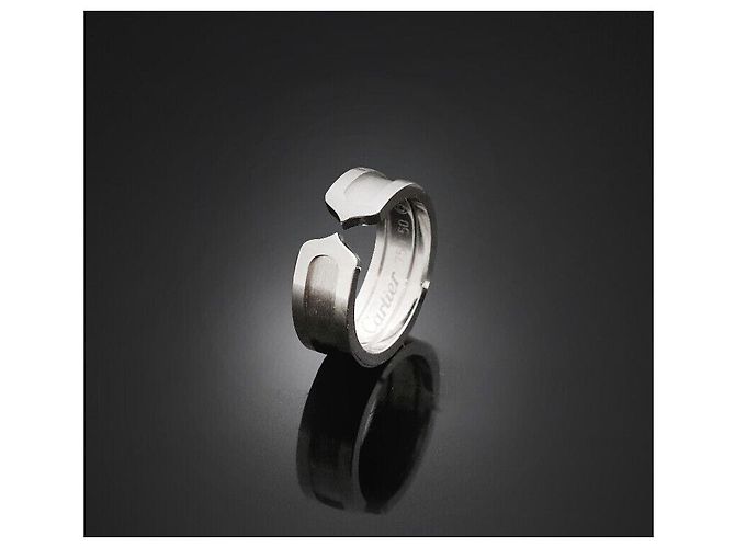 Cartier Doppelring Weißgold Größe - Ansicht 6