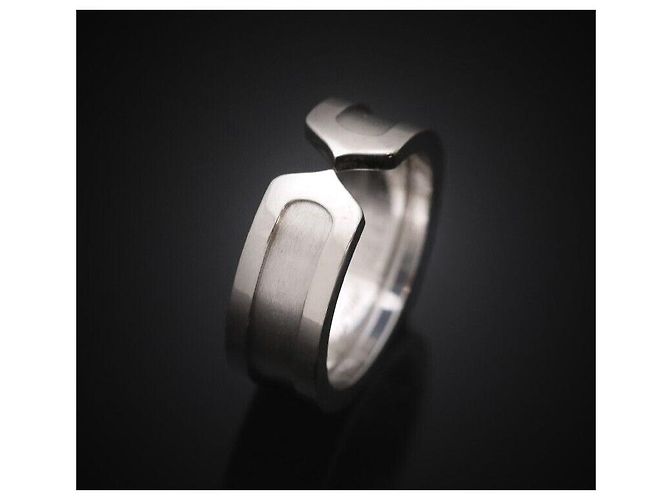 Cartier Anillo Doble de Oro Blanco Tamaño - vista 6