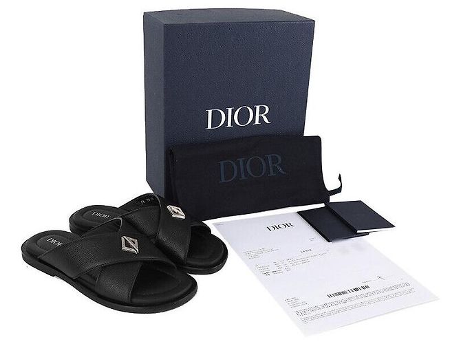 Dior Sahara Chris Borsa in Pelle Incrociata Nero - vista 8