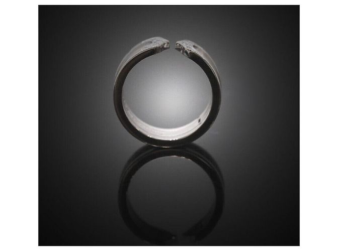 Cartier Doppelring aus Weißgold mit Diamant Größe - vista 2